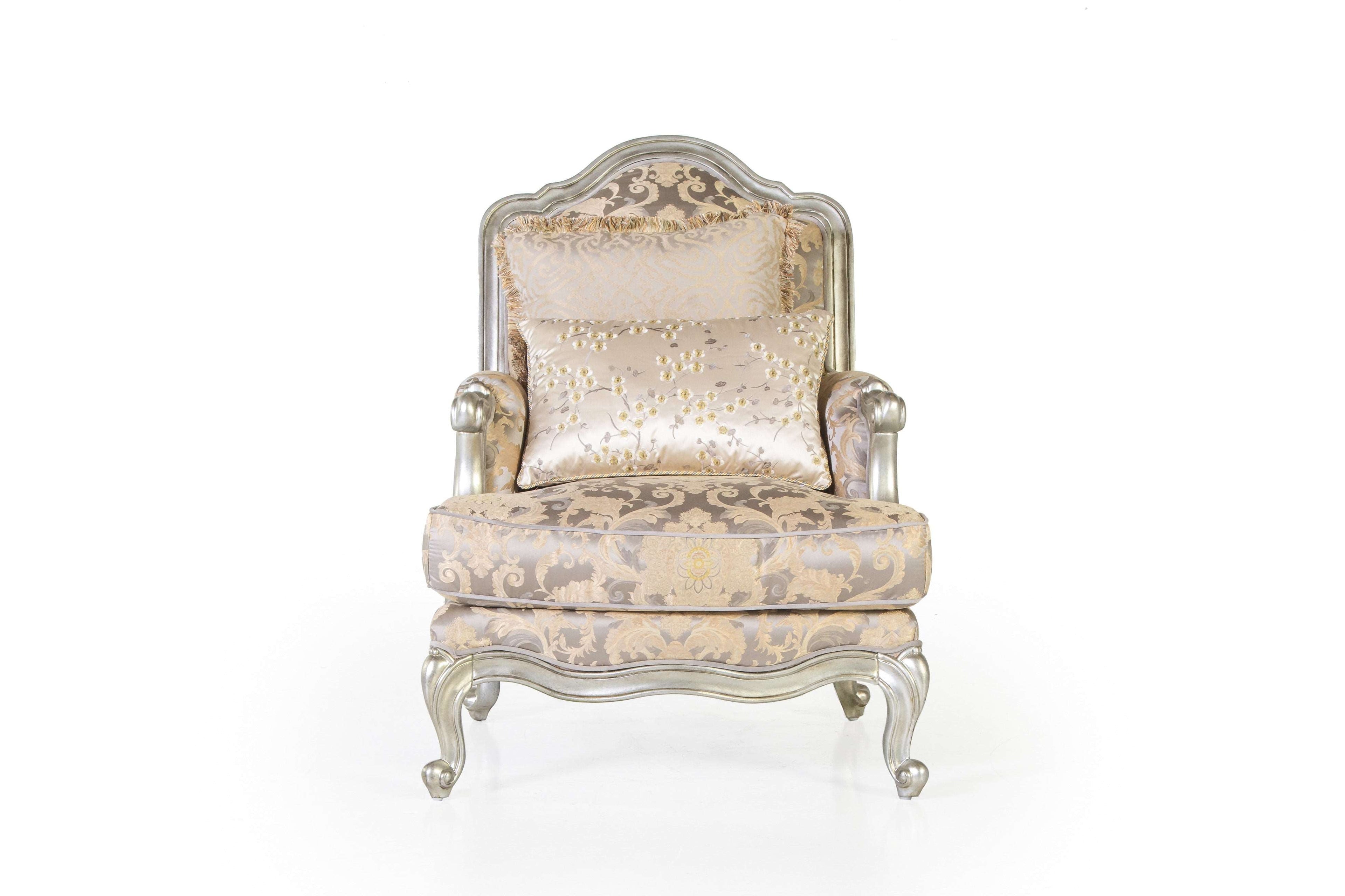 Traditional 3-Piece Living Room Set with Sofa, Loveseat & Chair