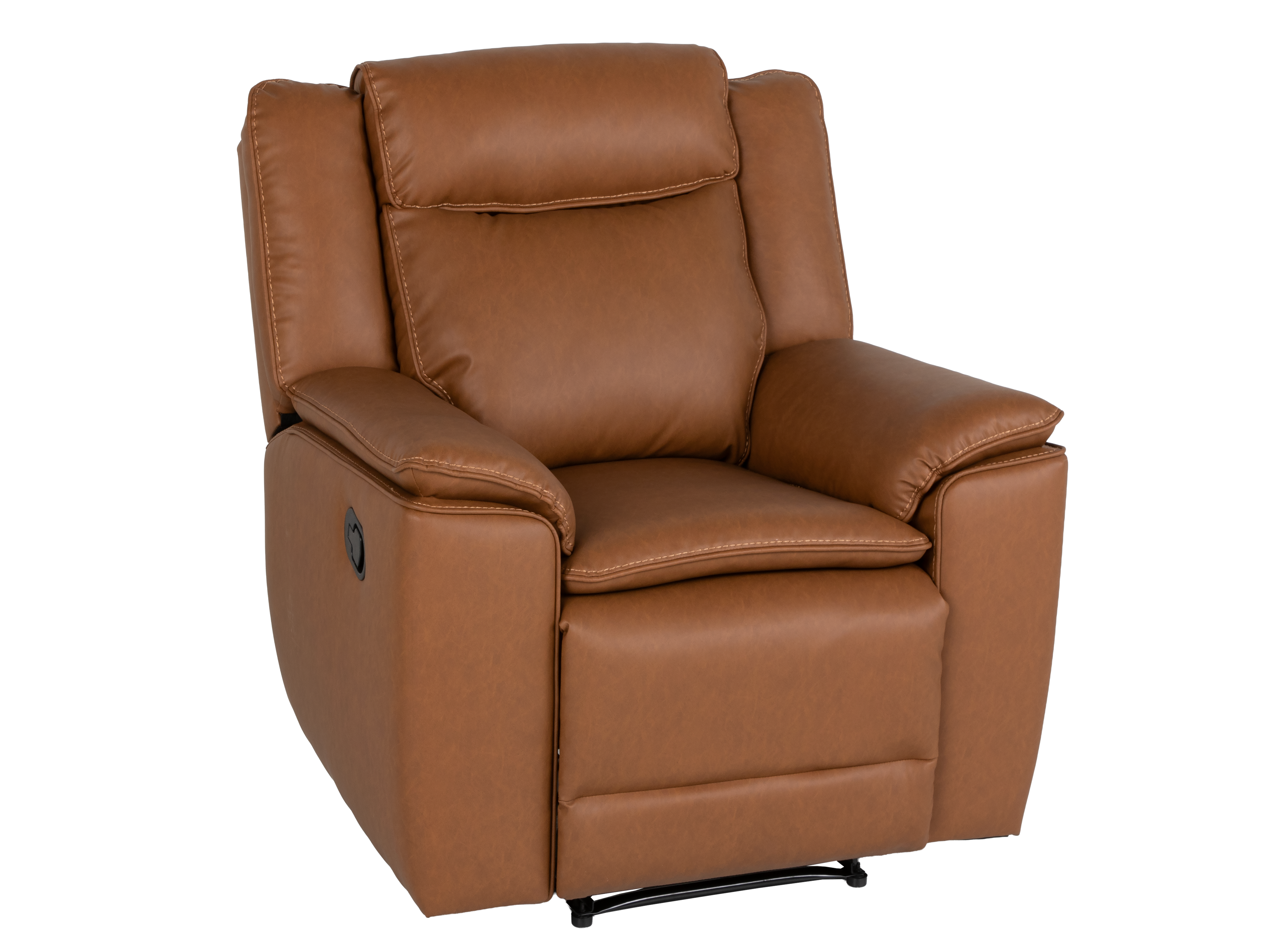 3 Piece Camel Manual Reclining Living Room Set with Console and Wireless Charging