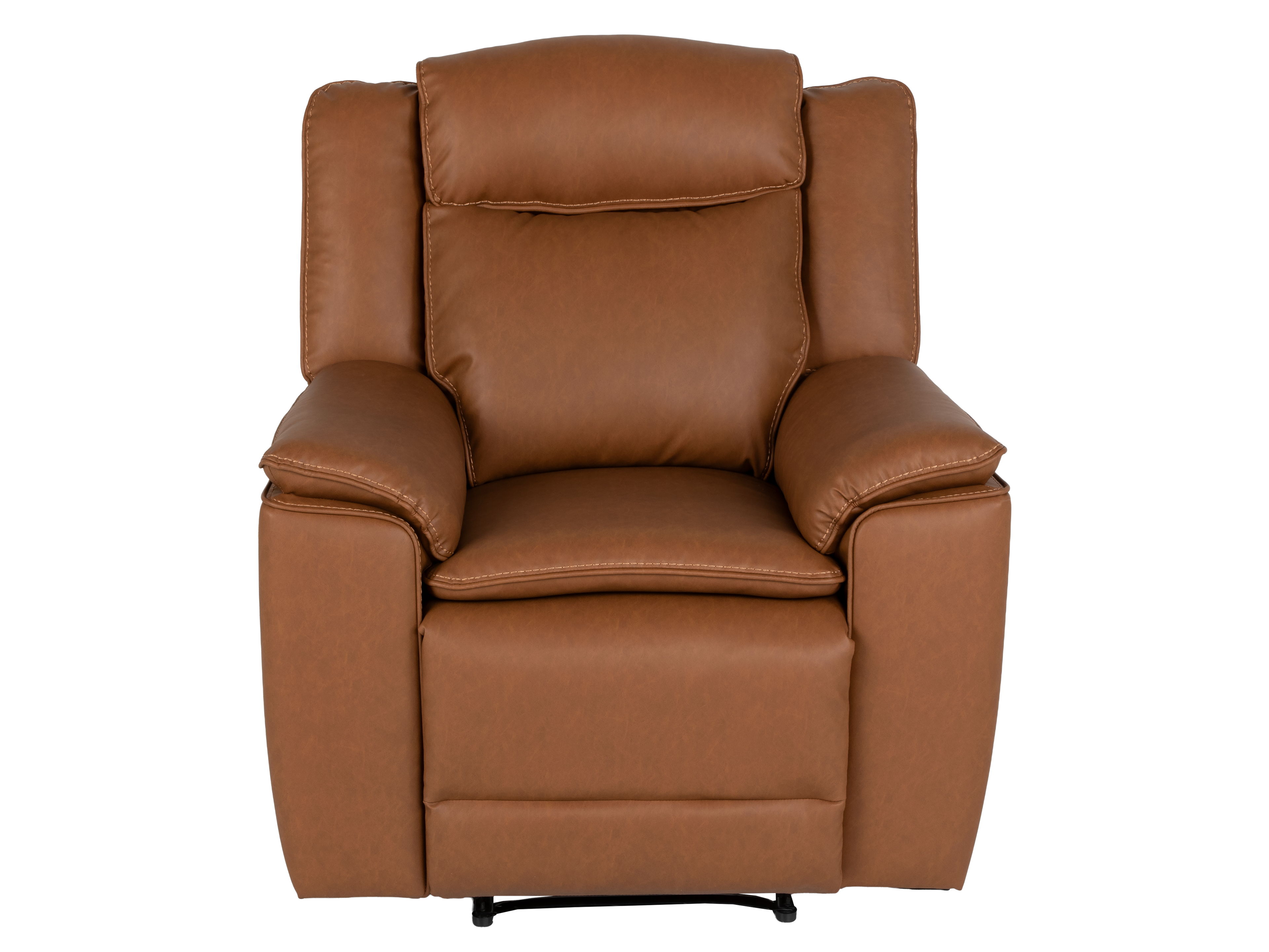 3 Piece Camel Manual Reclining Living Room Set with Console and Wireless Charging