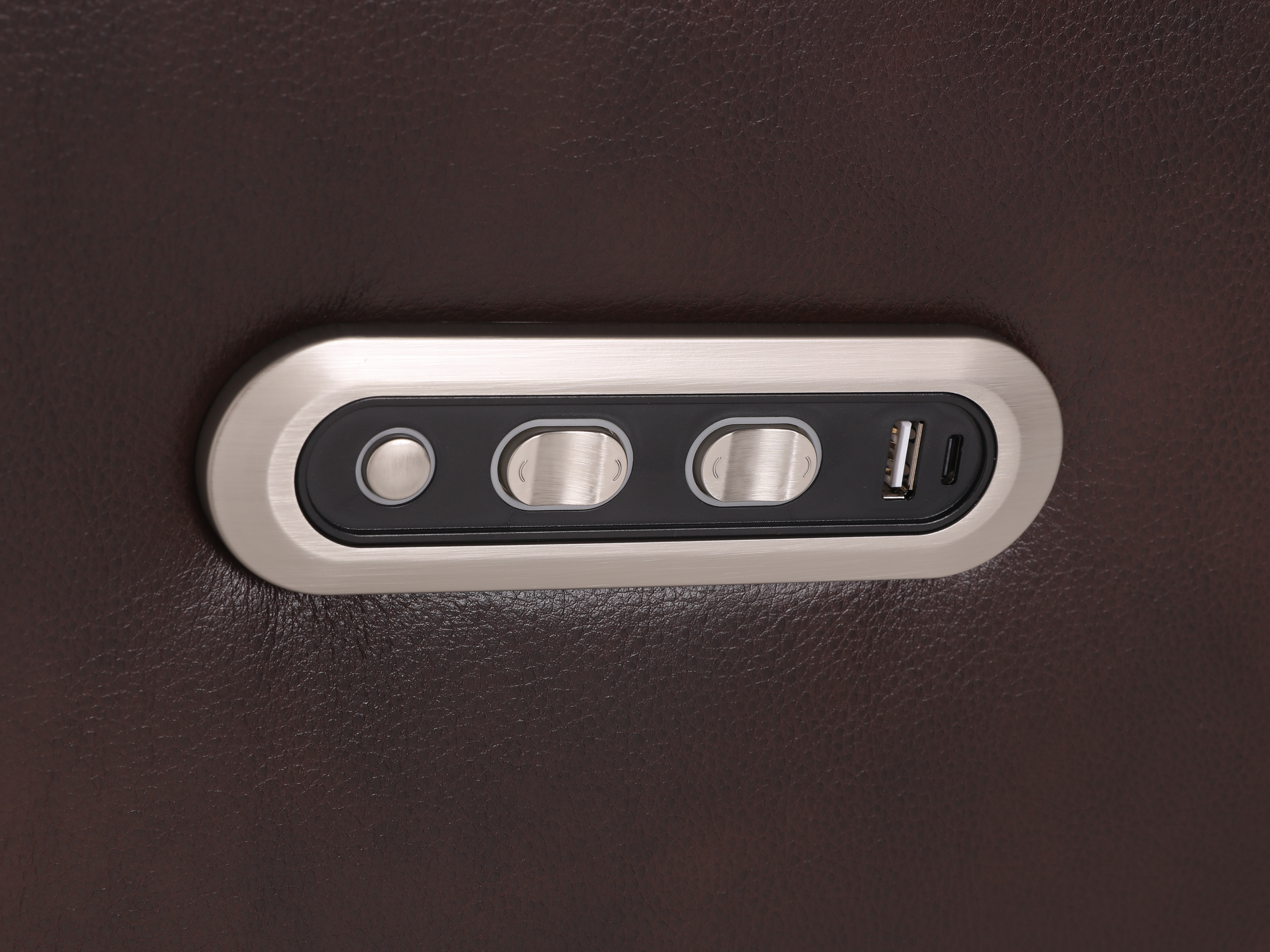 Brown 3 Piece Power Reclining Living Room Set w/ Power Headrests, LED, USB & Console Audio